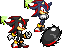 Shadow The Hedgehog [Animated] - Sonic Battle Sprites Cursor Set thumbnail