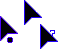 Black and Blue Cursor Set thumbnail