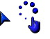 Blue Beveled Cursor Set thumbnail