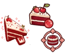 cute red velvet cake . . . Cursor Set thumbnail