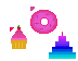 dessert cakes Cursor Set thumbnail