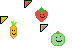 Happy Fruits and Vegetables Cursor Set thumbnail