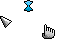 Modern gray-white gradient Cursor Set thumbnail