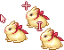 Slight change yellow-pink bunny Cursor Set thumbnail