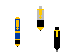Gold and Silver Pens Cursor Set thumbnail