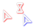White Arrow Red Shadow Cursor Set thumbnail