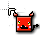 Cute Demon Cow Cursor-Redd.cur Preview
