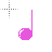 quarter note pink.cur Preview