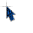 cool blue stripes lines mouse cursor.cur Preview