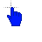 Blue-hand.cur Preview