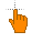 Orange-hand.cur Preview