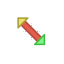 Diagonal1-RWColors.cur HD version