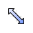 Blue Diagonal Resize 1.cur Preview