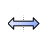 Blue Horizontal Resize.cur Preview