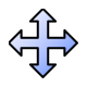 Blue Move Select.cur 200% version