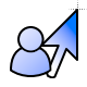 Blue Person Select Left.cur 200% version