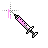 cursor pink syringe.cur Preview