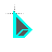 Teal Black Sci-fi Right-Handed.cur Preview