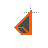 Orange Black Sci-fi Left-Handed.cur Preview