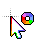 Rainbow Background Black Outline.ani Preview
