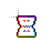 Rainbow Hourglass Sand Black Outline.ani Preview