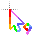 Rainbow Big Question Cursor.ani Preview