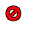 Minimalist-esque No Drop (Old).cur Preview