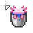 Pink Axolotl Bucket Minecraft.cur Preview