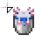 Cyan Axolotl Bucket Minecraft.cur Preview