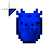 Radioactive Blue Axolotl Bucket Minecraft.cur Preview