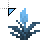Radioactive Pale Sky Blue Torchflower Minecraft.cur Preview