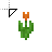 Orange Tulip Minecraft.cur Preview