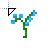 Blue Orchid Minecraft.cur Preview