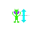 Alien Vertical Resize--.cur Preview