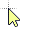 windows 10 cursor yellow cristal.cur Preview