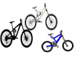 mountain bikes Icon Set thumbnail
