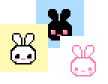 Pixel Bunny Picture Cardsteaser
