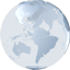 Cyberpunk Blue Globe.ico Preview