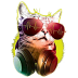 Cat with Headphones 2.ico Preview
