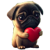 small Dog with big heart.ico Preview