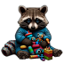 Racoon and his toys.ico Preview