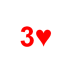 Playing Card Three of Hearts.png Preview