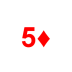 Playing Card Five of Diamonds.png Preview