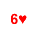 Playing Card Six of Hearts.png Preview