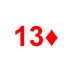 Playing Card Thirteen of Diamonds.png Preview