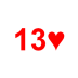 Playing Card Thirteen of Hearts.png Preview